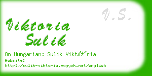 viktoria sulik business card